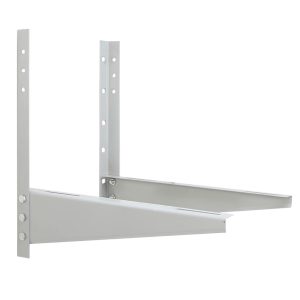 Medium-duty mini split wall mounting bracket with corrosion-resistant finish